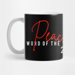 Peace Word Of The Year 2020 Mug